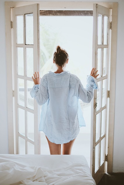 Girl Locking Doors and Windows