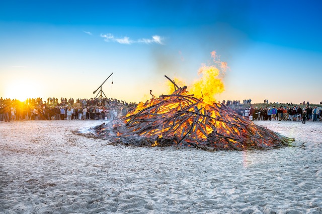 Beach Bonfire with Friends