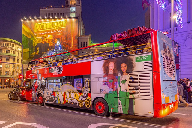 Driving a Colorful Bus