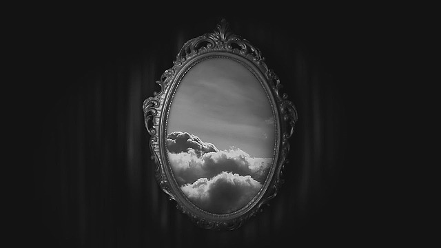 Magical mirror signifies self-reflection and self-perception. 