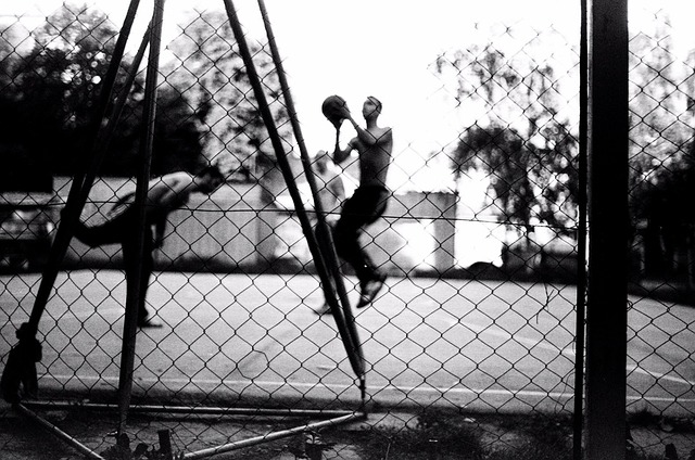 Playing Basketball in a Deserted Court