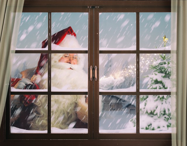 Santa Claus pays a visit in a dream,