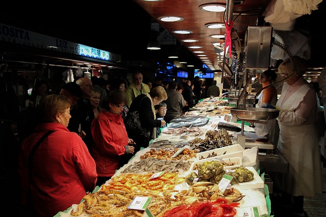 Seafood market in your dream