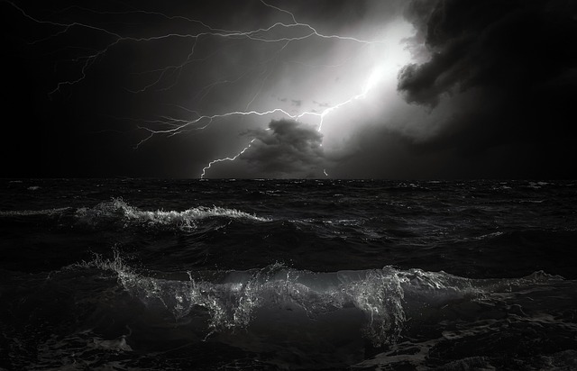  Stormy seas suggests emotional turbulence