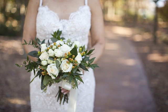 A Bouquet of White Flowers as a Gift