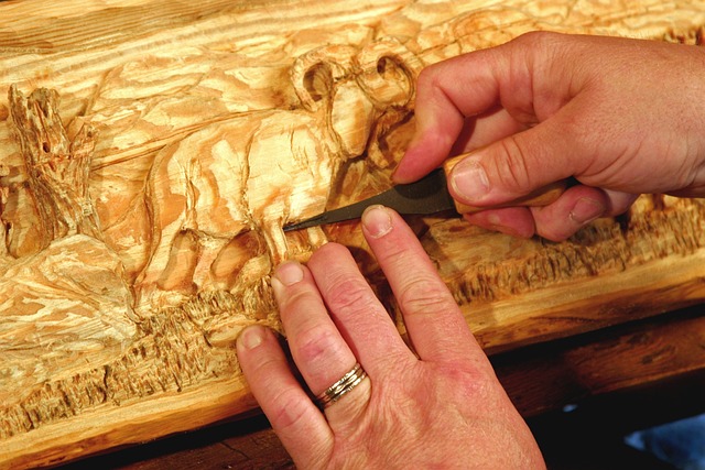 Yourself delicately carving wood