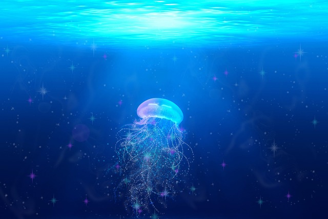 Jellyfish Bloom in Moonlit Waters