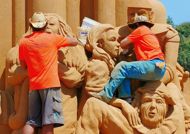 sand sculpting contest