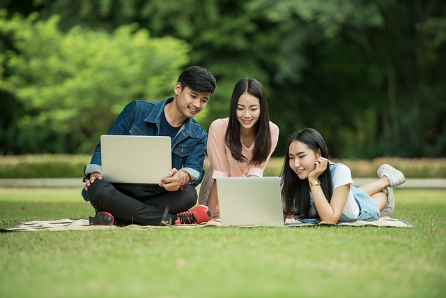  Using a Laptop in Nature