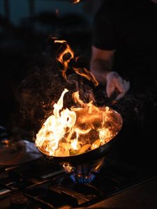 Burning Food in the Kitchen