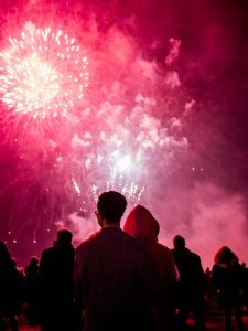 Watching Fireworks with Loved Ones