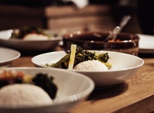 Sharing Cooked Rice with Others