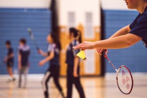 Playing Badminton