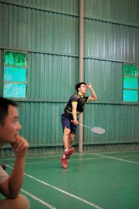 Watching a Badminton Match