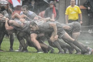 Playing Rugby in Heavy Rain